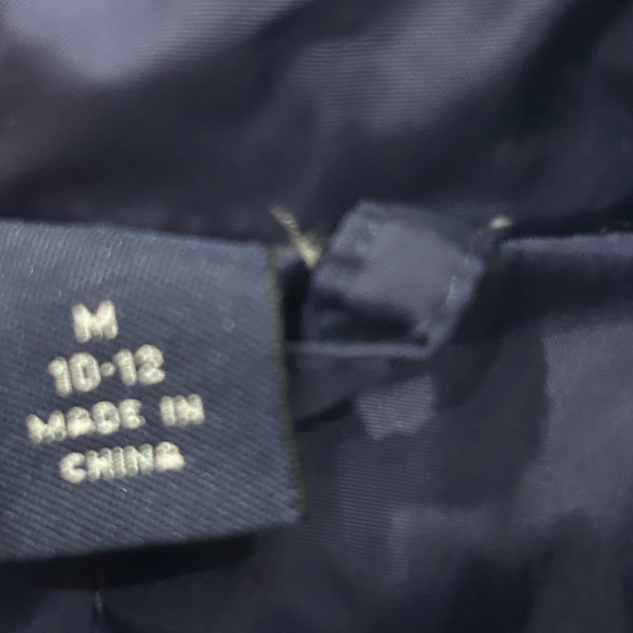 Lands End Women’s Blue Puffer Vest Goose Down Insulated Snap Pockets Size Medium - Picture 6 of 6